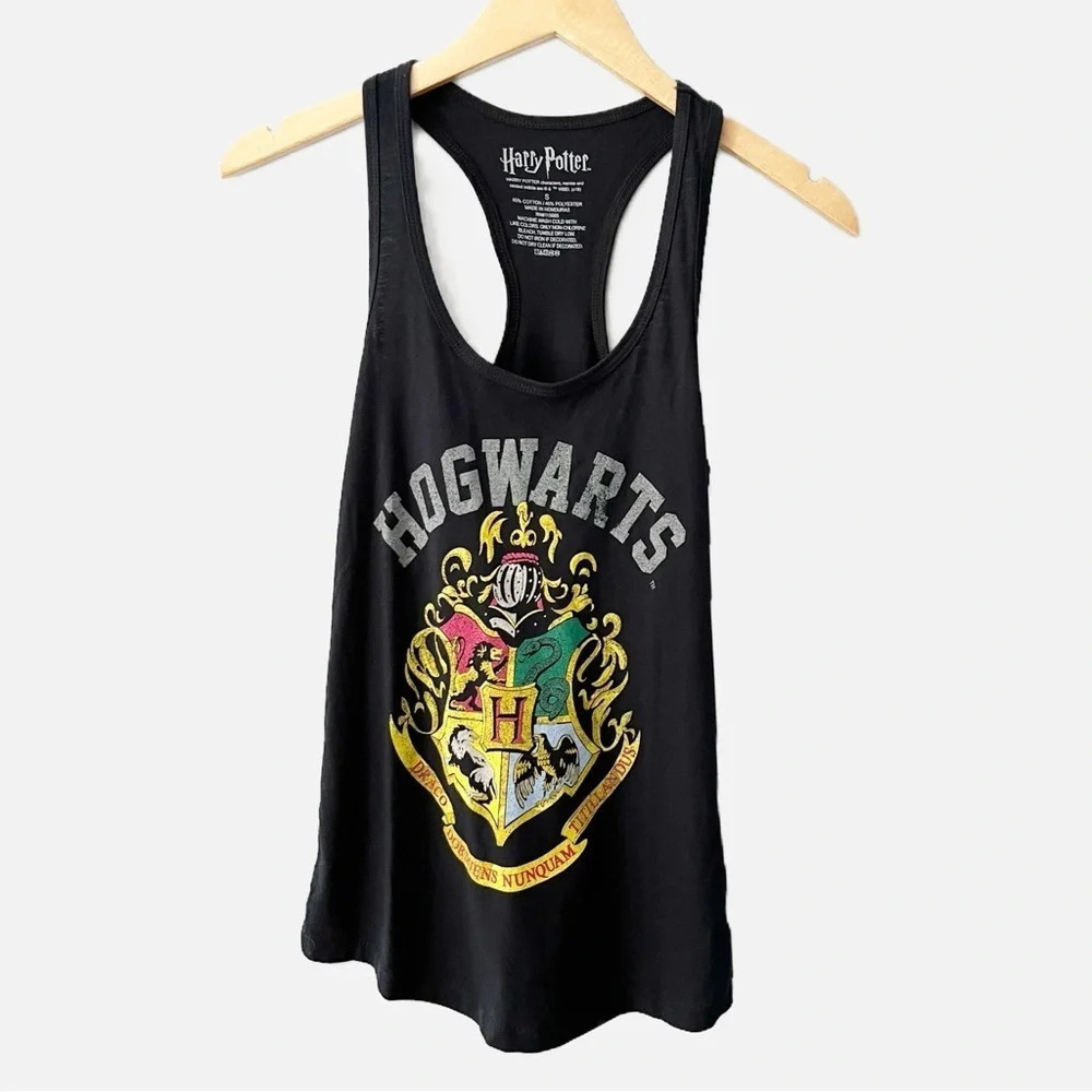 Harry Potter Women's Black Hogwarts Crest Tank Top